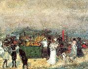 Glackens, William James Fruit Stand, Coney Island oil painting on canvas